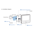 Bcom Sicherheitsausrüstung wasserdichtes HD Smart 4,3 Zoll sichtbares Türklingelsystem